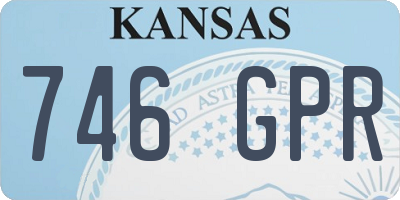 KS license plate 746GPR