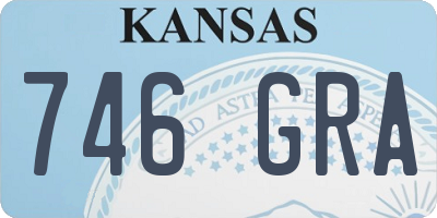 KS license plate 746GRA