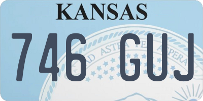 KS license plate 746GUJ