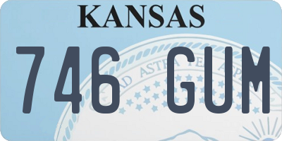 KS license plate 746GUM