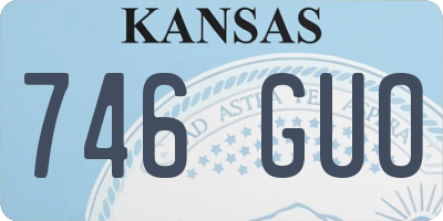 KS license plate 746GUO