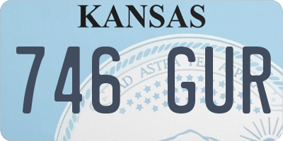 KS license plate 746GUR