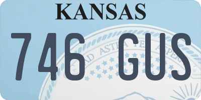 KS license plate 746GUS