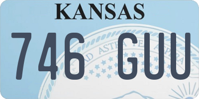 KS license plate 746GUU