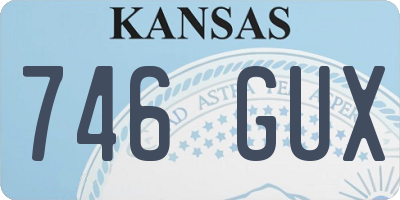 KS license plate 746GUX