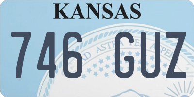 KS license plate 746GUZ