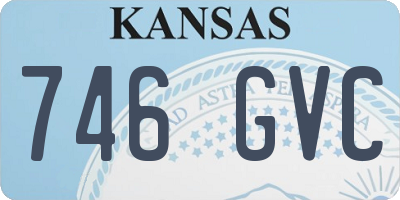 KS license plate 746GVC