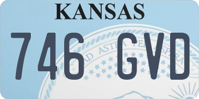 KS license plate 746GVD