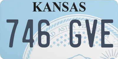 KS license plate 746GVE