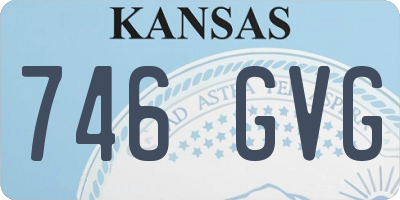 KS license plate 746GVG