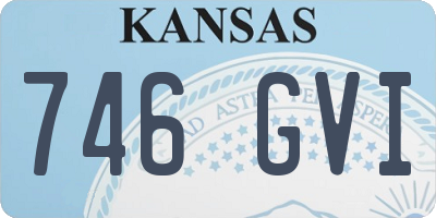 KS license plate 746GVI