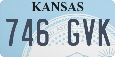 KS license plate 746GVK
