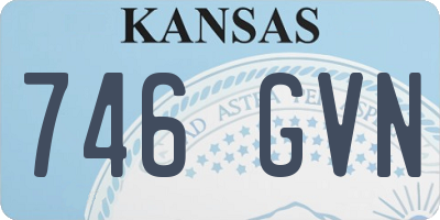 KS license plate 746GVN