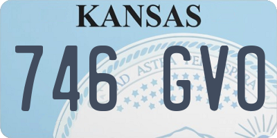 KS license plate 746GVO