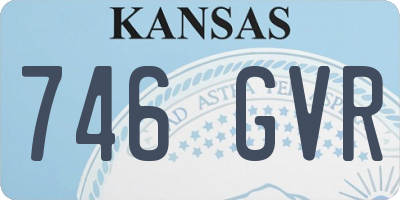KS license plate 746GVR