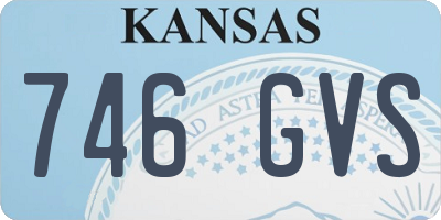 KS license plate 746GVS