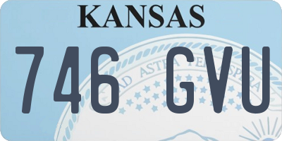 KS license plate 746GVU