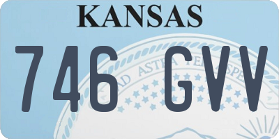 KS license plate 746GVV