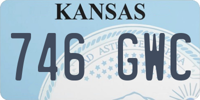 KS license plate 746GWC