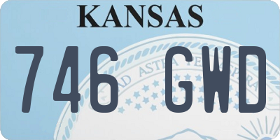 KS license plate 746GWD