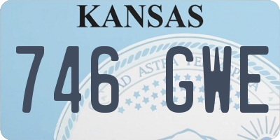 KS license plate 746GWE