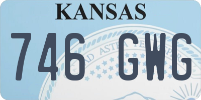 KS license plate 746GWG