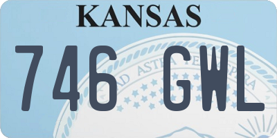 KS license plate 746GWL