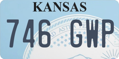 KS license plate 746GWP