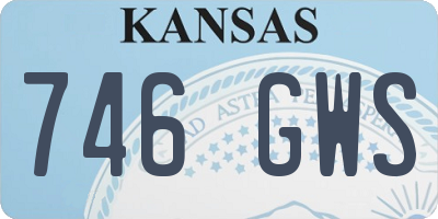 KS license plate 746GWS
