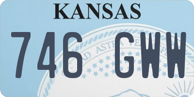 KS license plate 746GWW