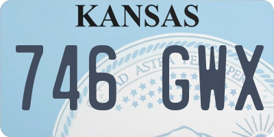 KS license plate 746GWX