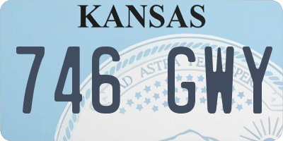 KS license plate 746GWY