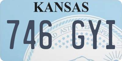 KS license plate 746GYI