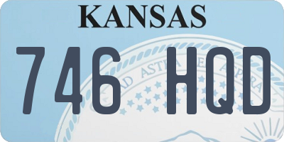 KS license plate 746HQD
