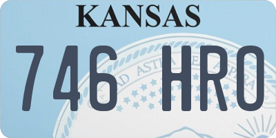 KS license plate 746HRO