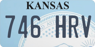 KS license plate 746HRV