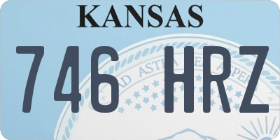 KS license plate 746HRZ