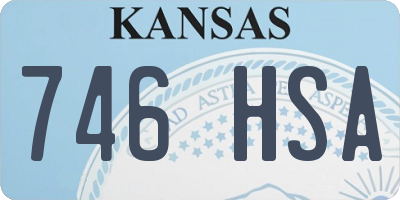 KS license plate 746HSA