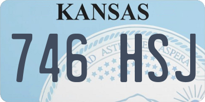 KS license plate 746HSJ