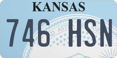 KS license plate 746HSN