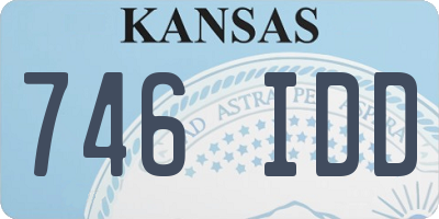 KS license plate 746IDD