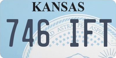 KS license plate 746IFT
