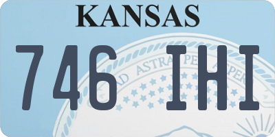 KS license plate 746IHI