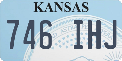 KS license plate 746IHJ