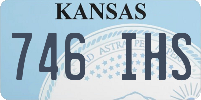 KS license plate 746IHS