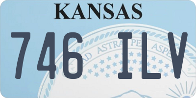 KS license plate 746ILV