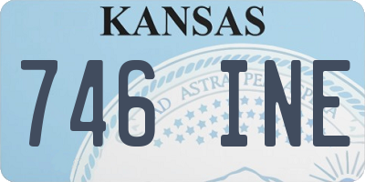 KS license plate 746INE