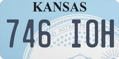 KS license plate 746IOH