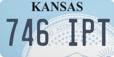 KS license plate 746IPT