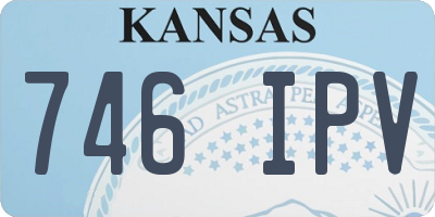 KS license plate 746IPV